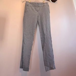 Straight Leg Houndstooth Trousers